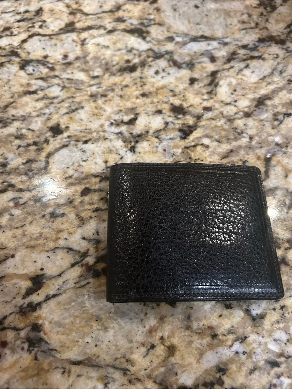 Givenchy Black Leather Bifold Mens Wallet Italy with coa